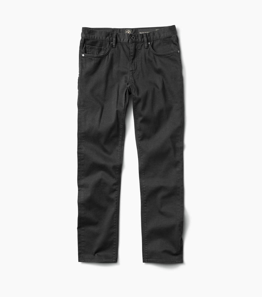 HWY 133 Slim Fit Broken Twill Jeans - Black Big Image - 1