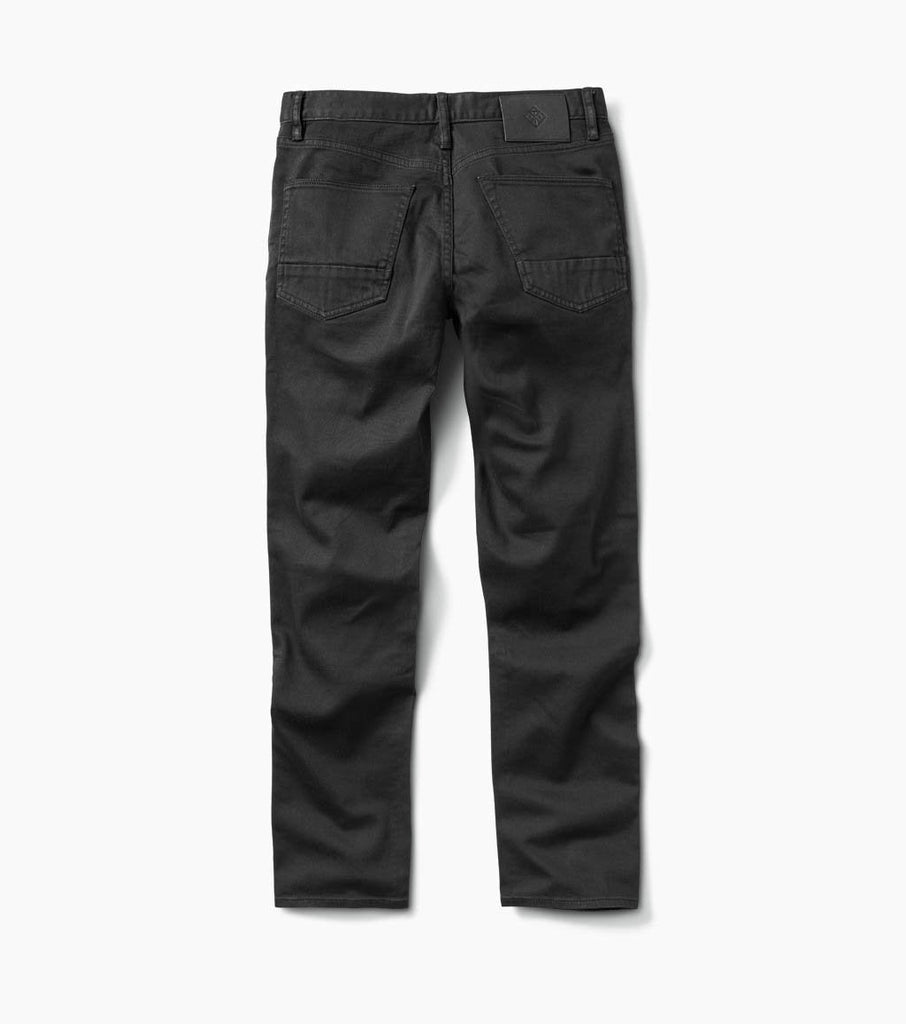 HWY 133 Slim Fit Broken Twill Jeans - Black Big Image - 12