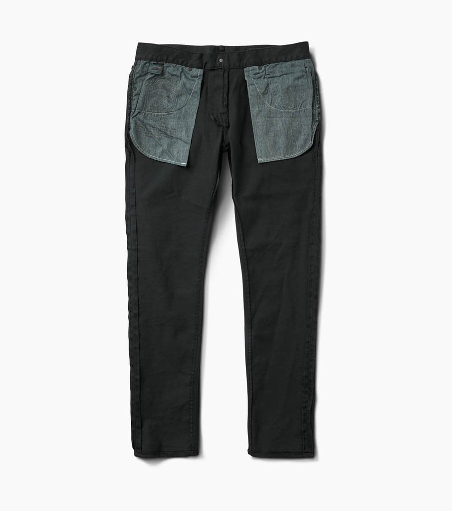 HWY 133 Slim Fit Broken Twill Jeans - Black Big Image - 10