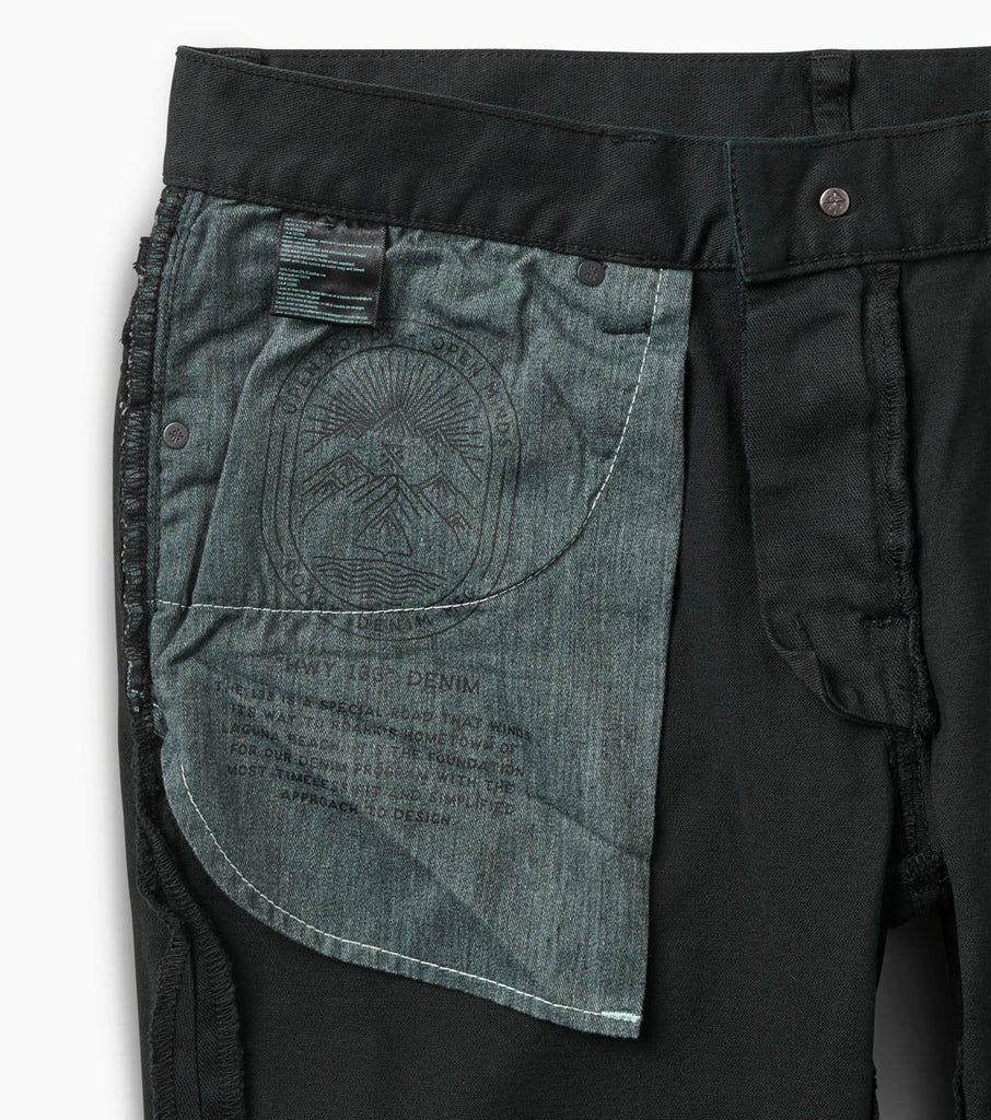 HWY 133 Slim Fit Broken Twill Jeans - Black Big Image - 11