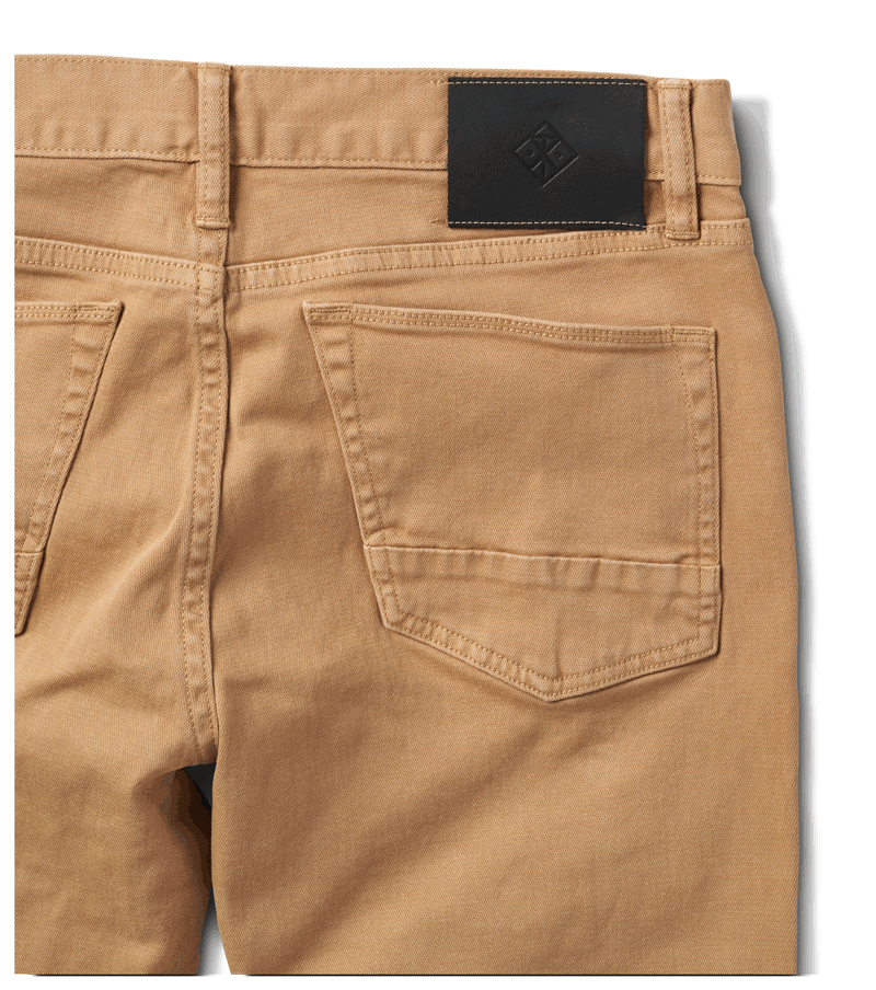 HWY 133 Slim Fit Broken Twill Jeans - Khaki Big Image - 8