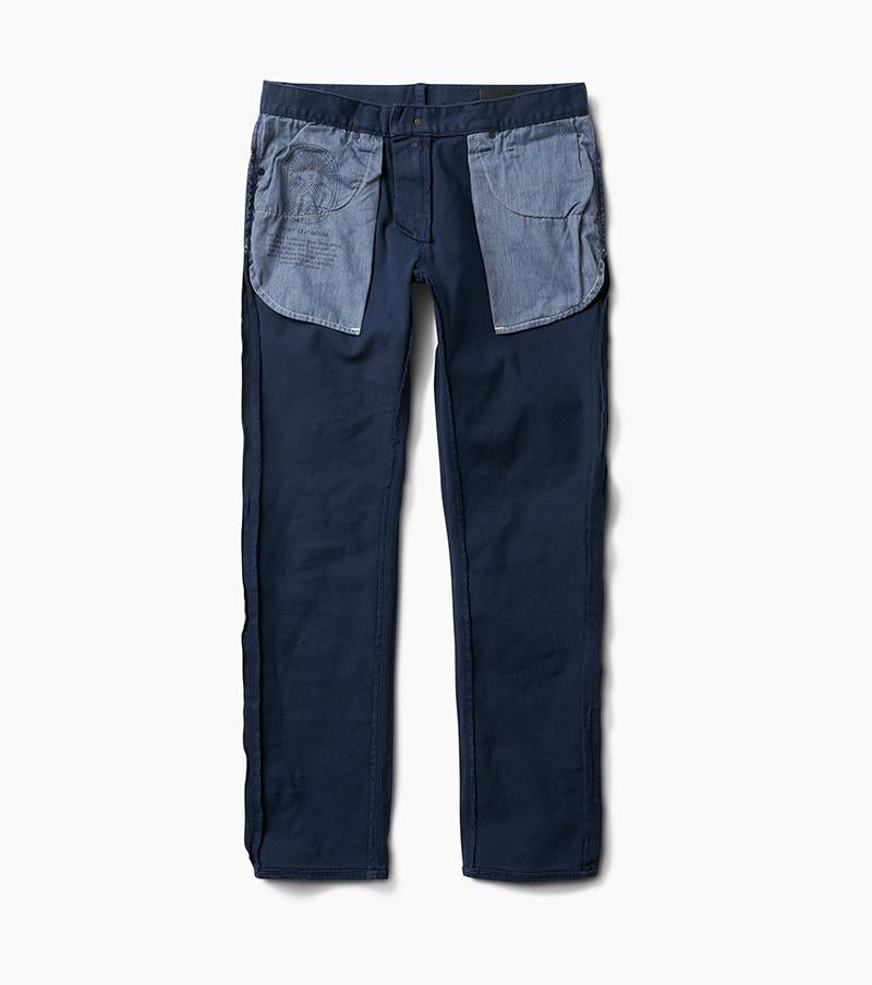 HWY 133 Slim Fit Broken Twill Jeans - Navy Big Image - 10