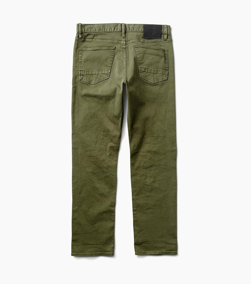HWY 128 Straight Fit Broken Twill Jeans - Army Big Image - 11