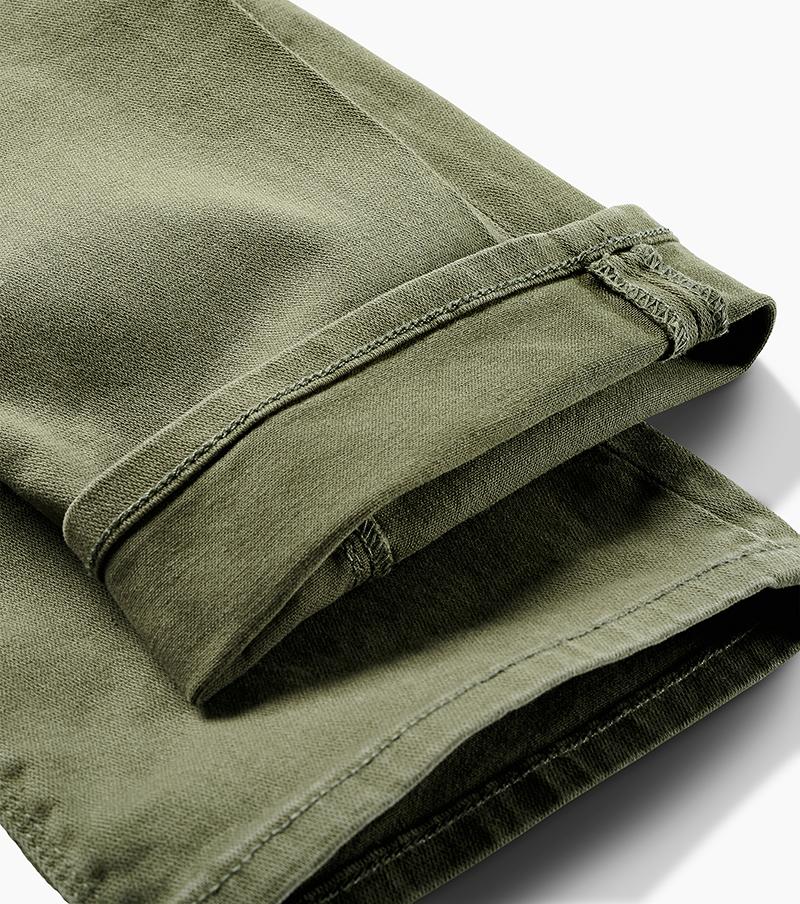 HWY 128 Straight Fit Broken Twill Jeans - Army Big Image - 8