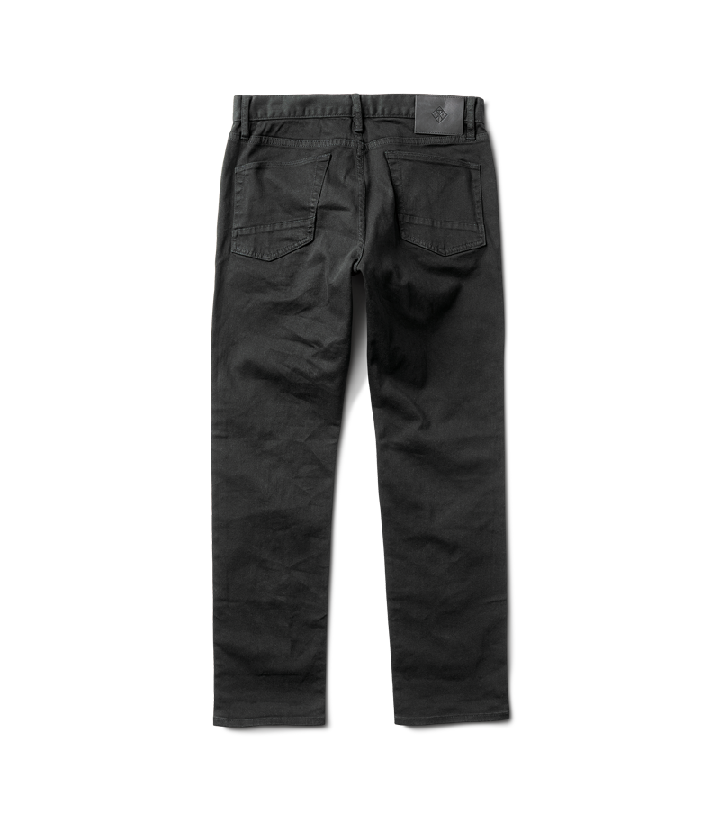 HWY 128 Straight Fit Broken Twill Jeans - Black Big Image - 11