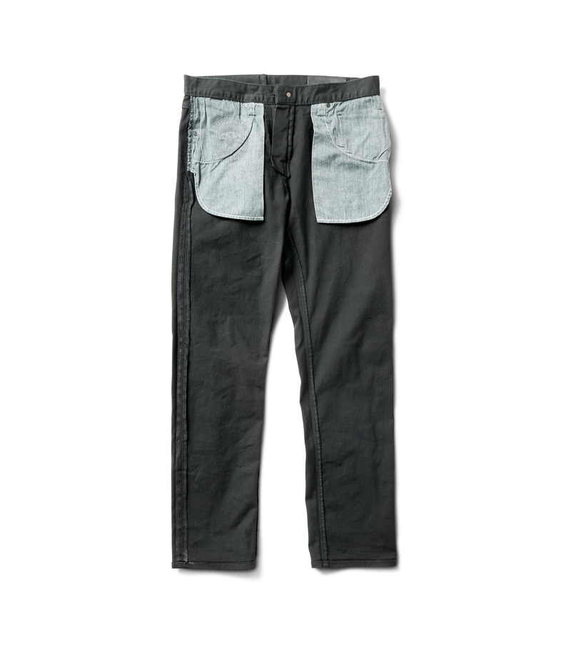 HWY 128 Straight Fit Broken Twill Jeans - Black Big Image - 10