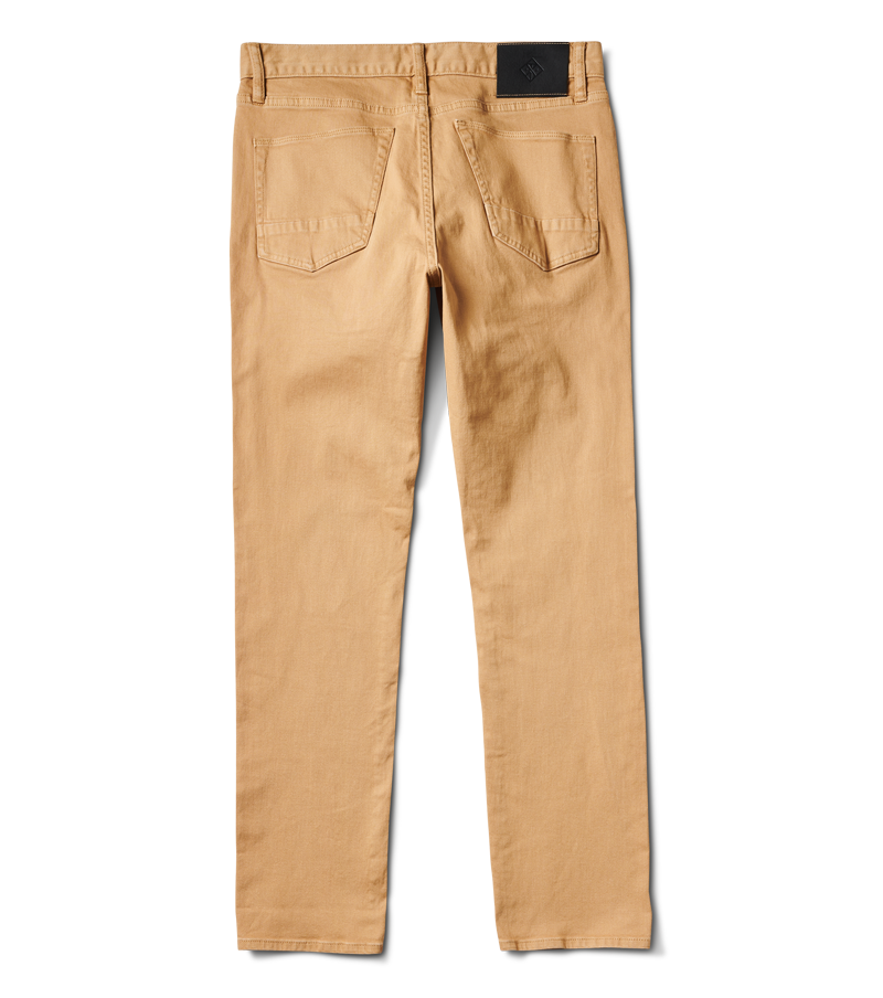 HWY 128 Straight Fit Broken Twill Jeans - Khaki Big Image - 12