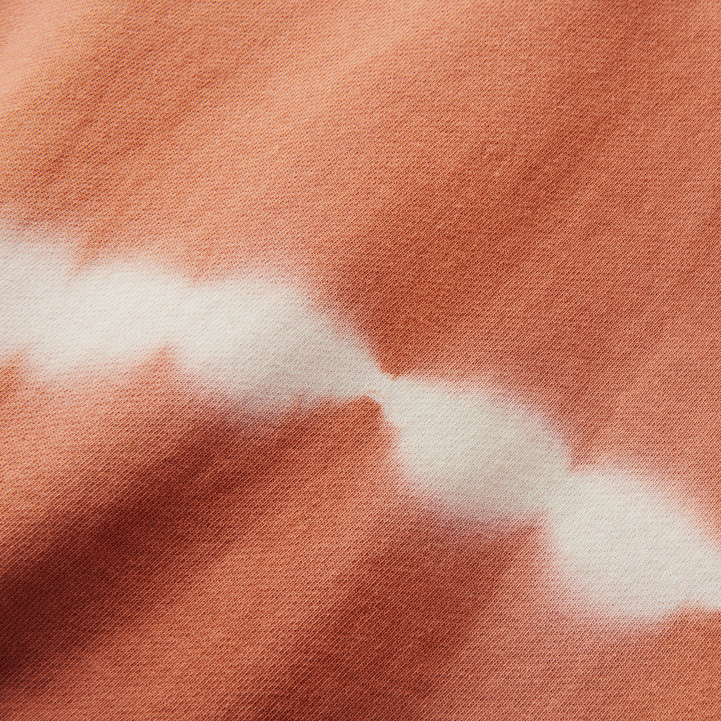 Seek And Explore Tie Dye Hoodie - Rust Shibori Big Image - 5