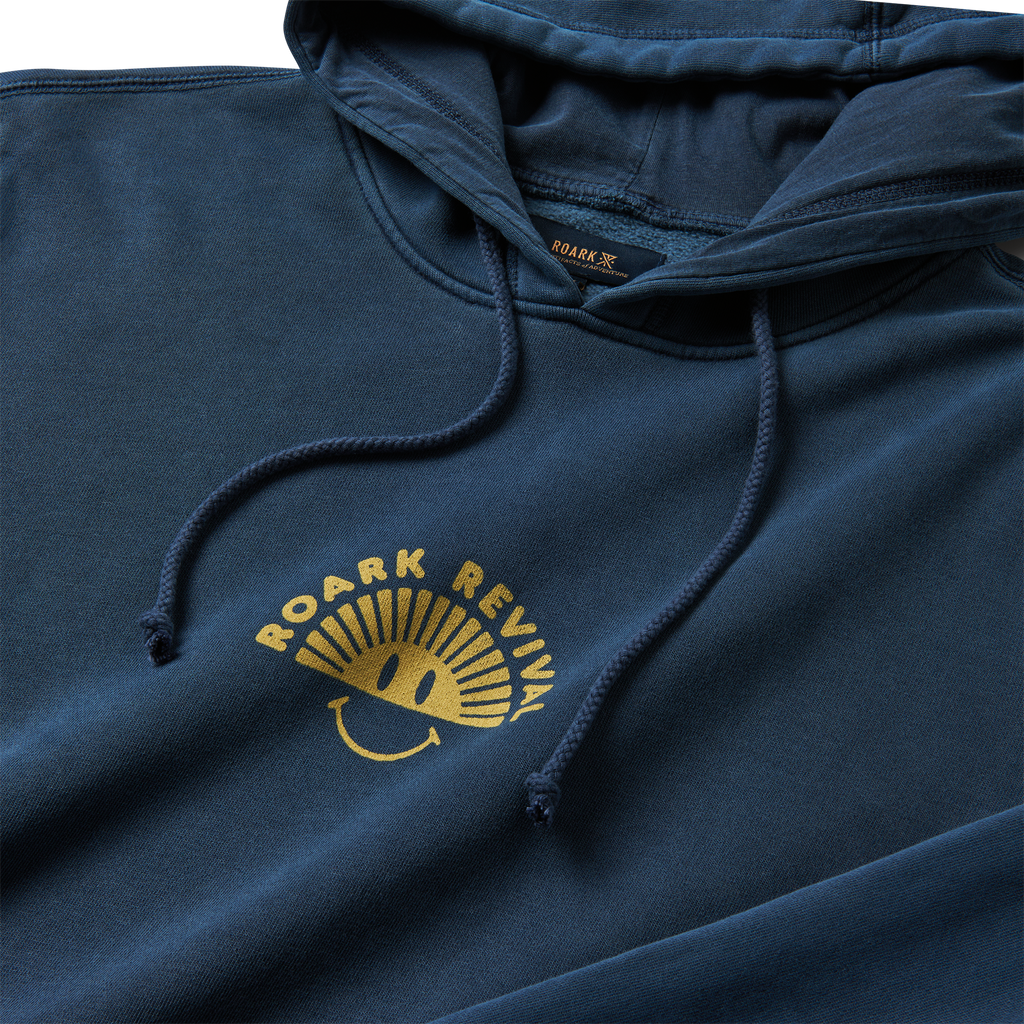 The close up logo of Roark men's Forever Roaming Sweatshirt - Dark Indigo Big Image - 3