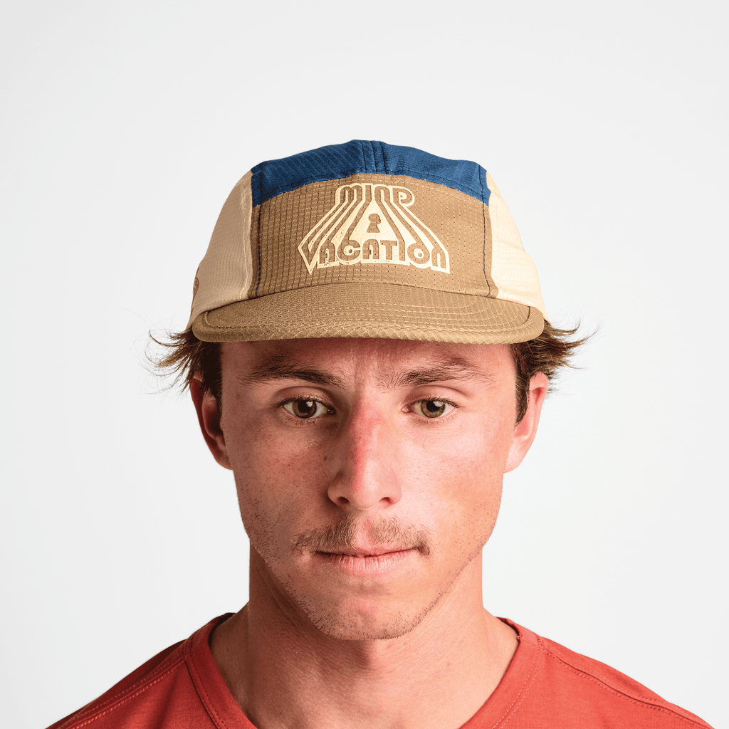 The on body view of Roark's Mind Vacay Camper Snapback for men. Big Image - 4
