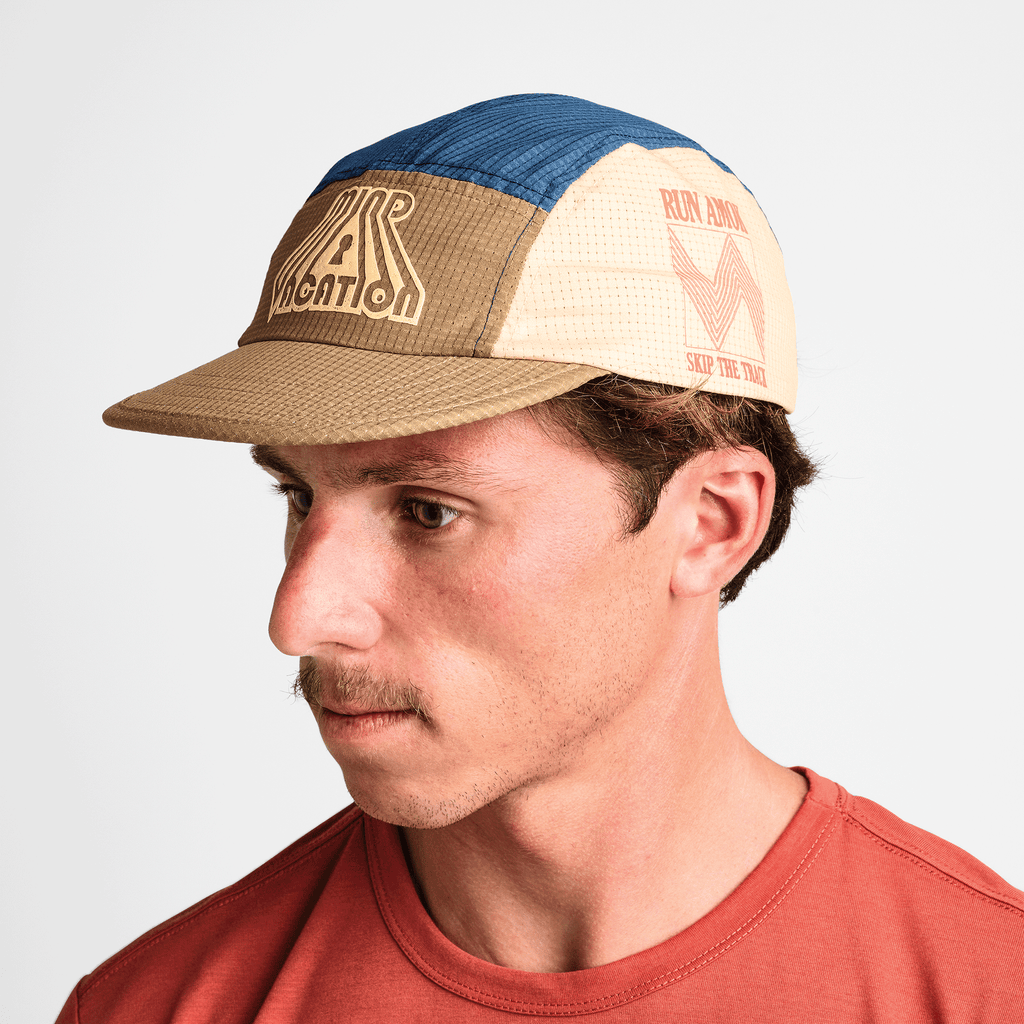 The on body view of Roark's Mind Vacay Camper Snapback for men. Big Image - 2