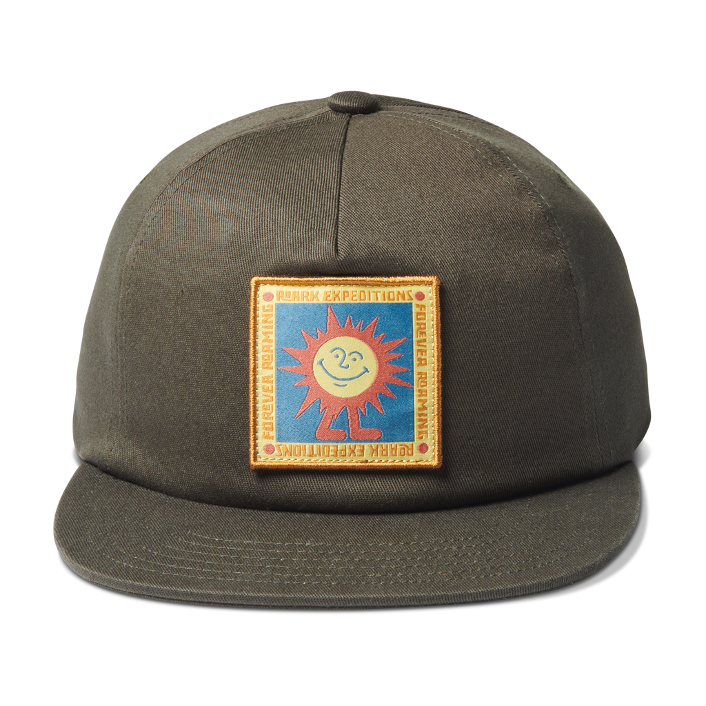 The front of Roark men's Layover Strapback Hat - Military Big Image - 1
