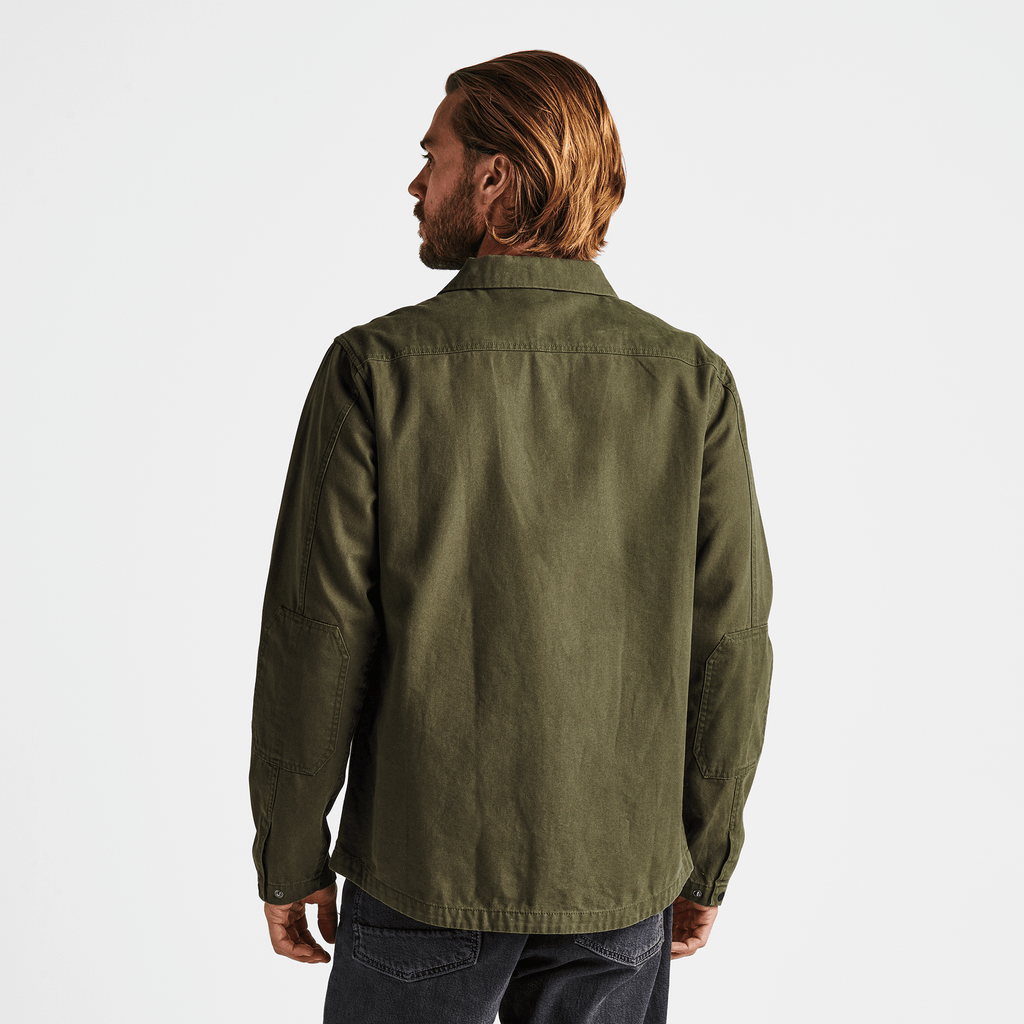 The on body view of Roark's Hebrides Lightweight Jacket - Atoll Dark Military Big Image - 4
