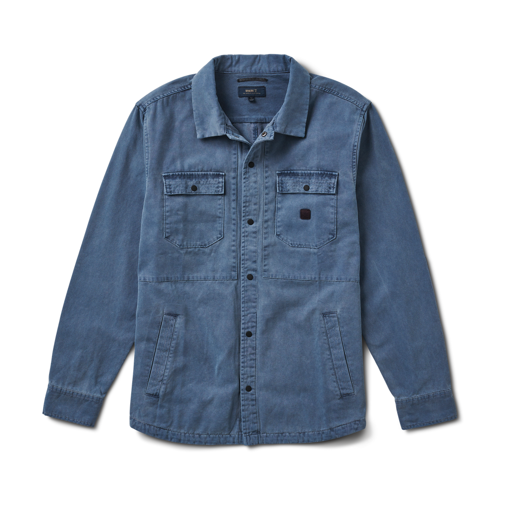 Roark men's Hebrides Unlined Jacket - Blue Grey Hama Wash Big Image - 1