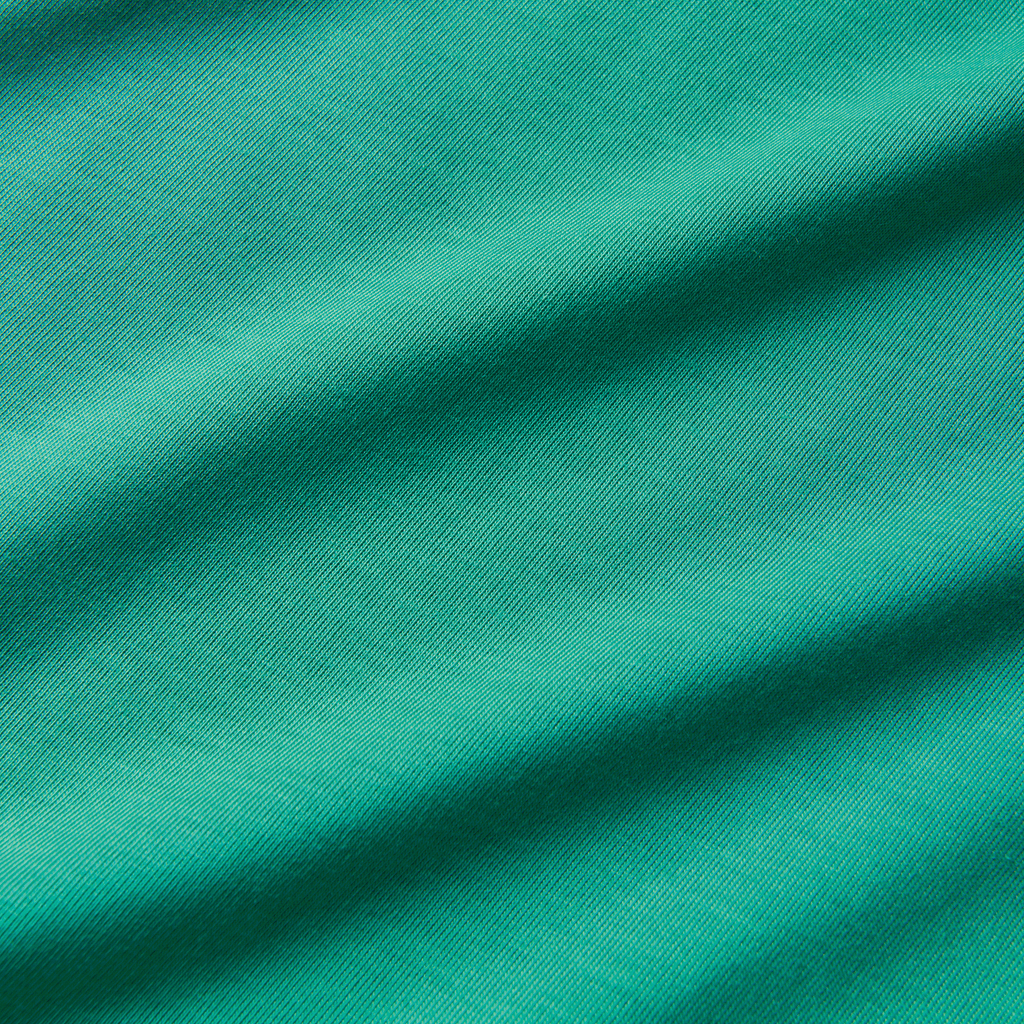 The feature view of Roark's Mathis Short Sleeve Knit - Ciele X Run Amok Aqua Green Big Image - 10