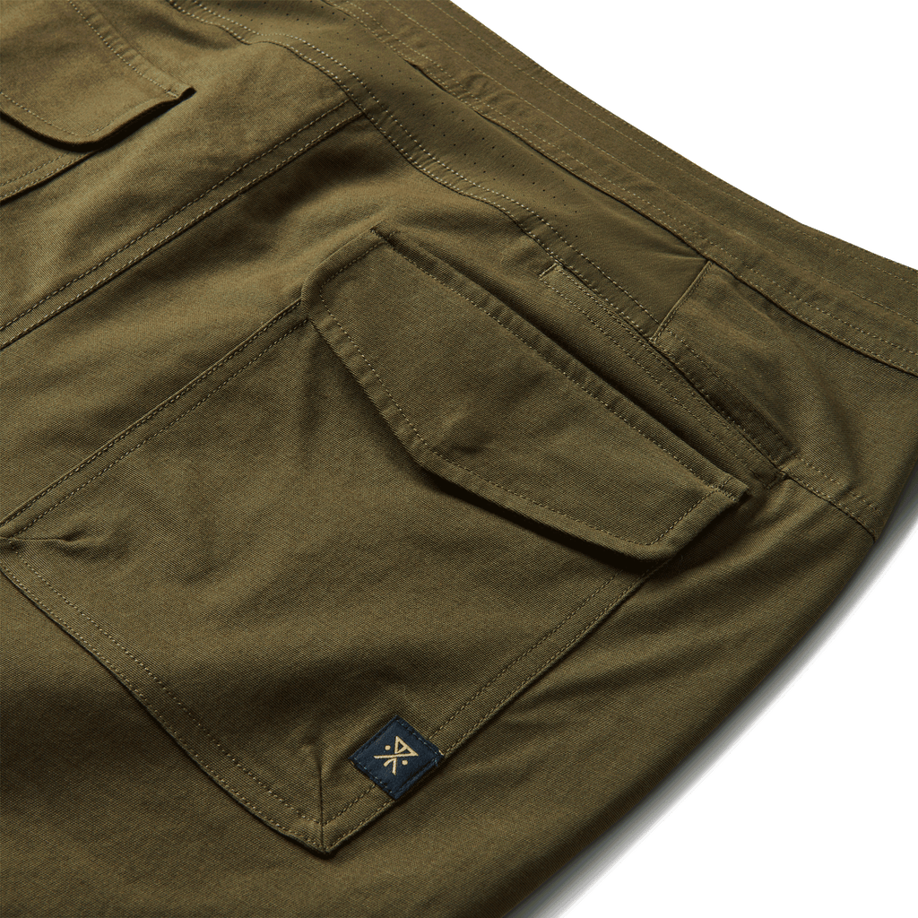 The materials, details, and designs of Roark men's Layover Traveler Pants - Military Big Image - 9