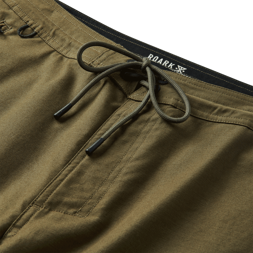 The materials, details, and designs of Roark men's Layover Traveler Pants - Military Big Image - 12