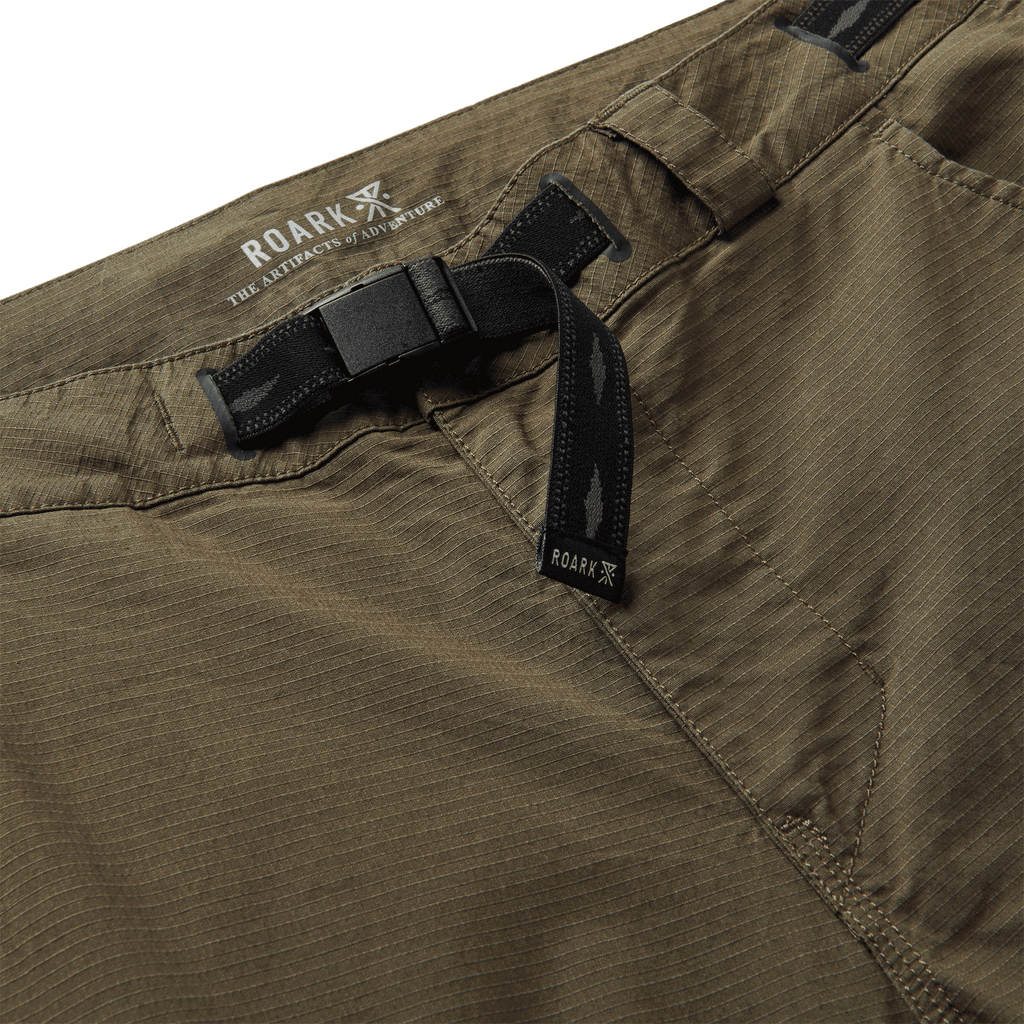The details of Roark men's Campover Cargo Pants - Military Big Image - 8