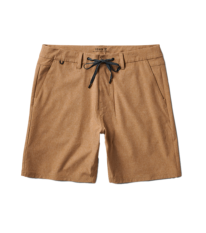 The front of the Explorer 2.0 Shorts 19" in Khaki. Big Image - 1