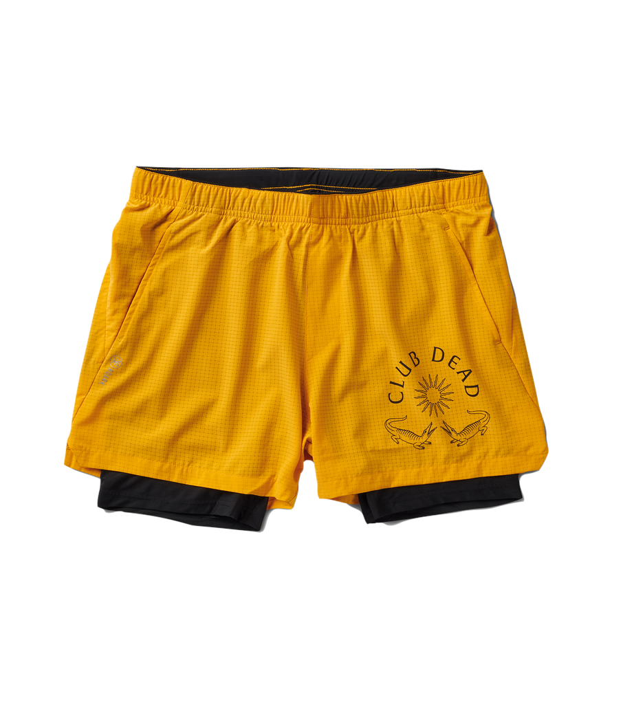 The front of the Bommer 3.5" Shorts - Gold Big Image - 1