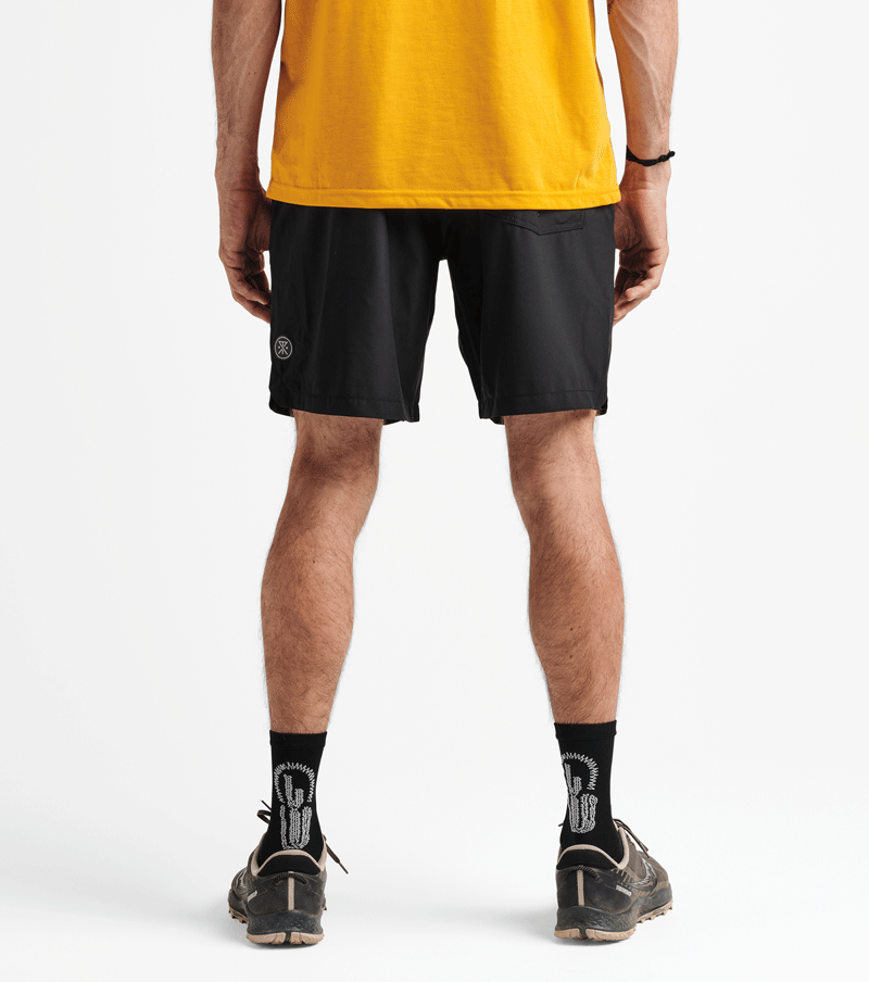 Roark Men's Athletic Running Serrano Shorts in Black. Big Image - 3