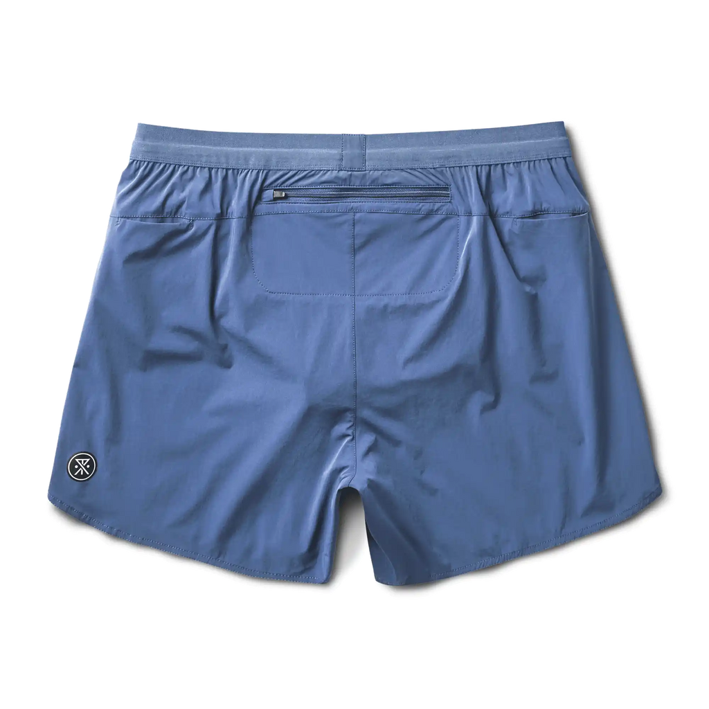 Roark Men's Running Gear | Alta 5" Shorts in Denim Blue. Big Image - 7