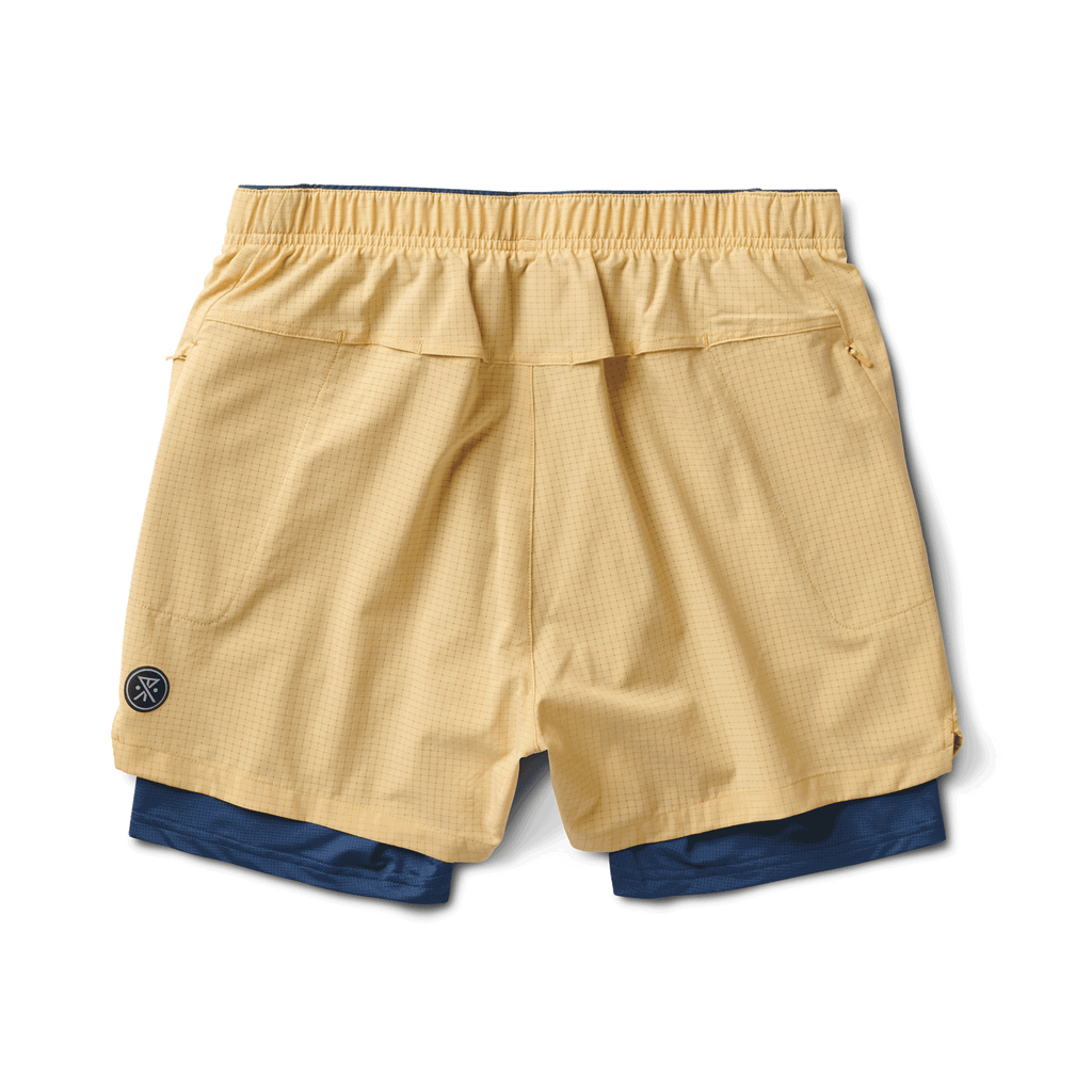 The back of Roark's Bommer Shorts 3.5" in Tan Big Image - 7