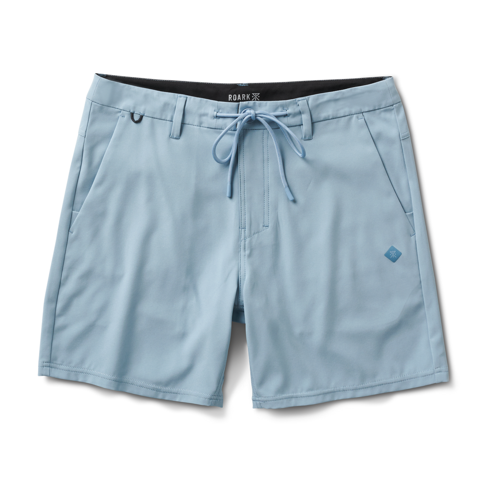 The front of Roark men's Hybro Hybrid Shorts - Cascata Big Image - 1