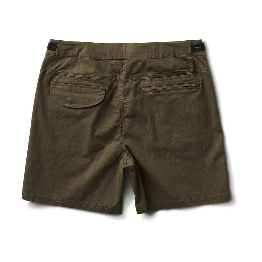 The back of Roark men's Campover Shorts - Military Big Image - 7