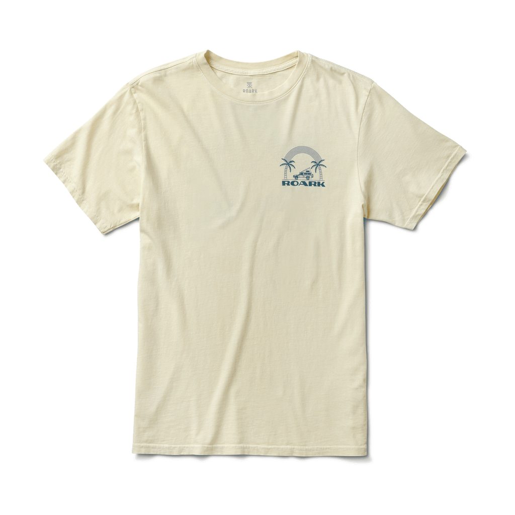 The front of Roark's Paradise Mineral Wash Premium Tee - Yellow Big Image - 6