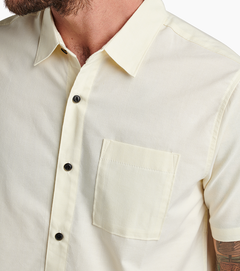 The Well Worn Button Up in Dusty Yellow. Big Image - 5