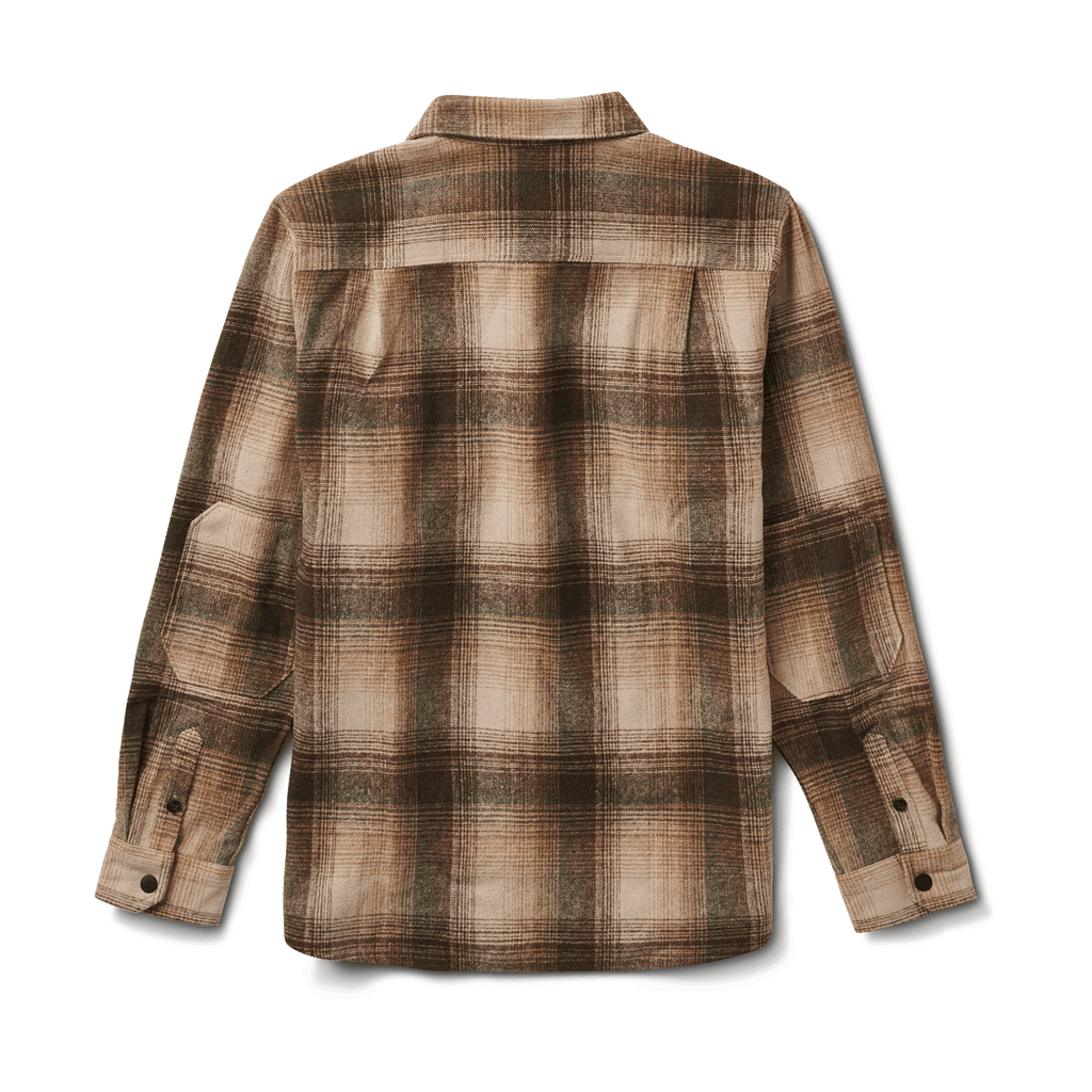 The back of Roark's Nordsman Long Sleeve Flannel - Khaki Big Image - 6