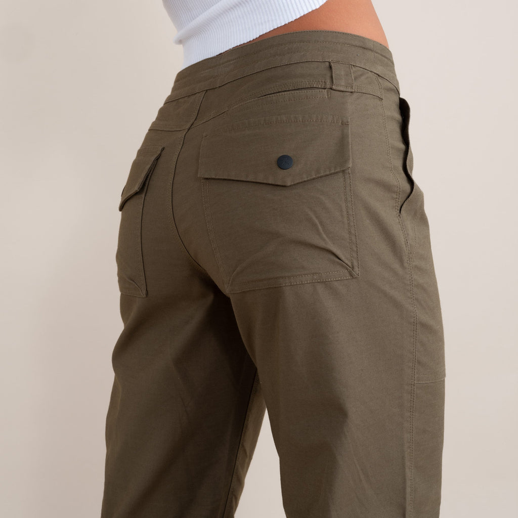 The on body view of Roark's Layover Pants for women. Big Image - 14