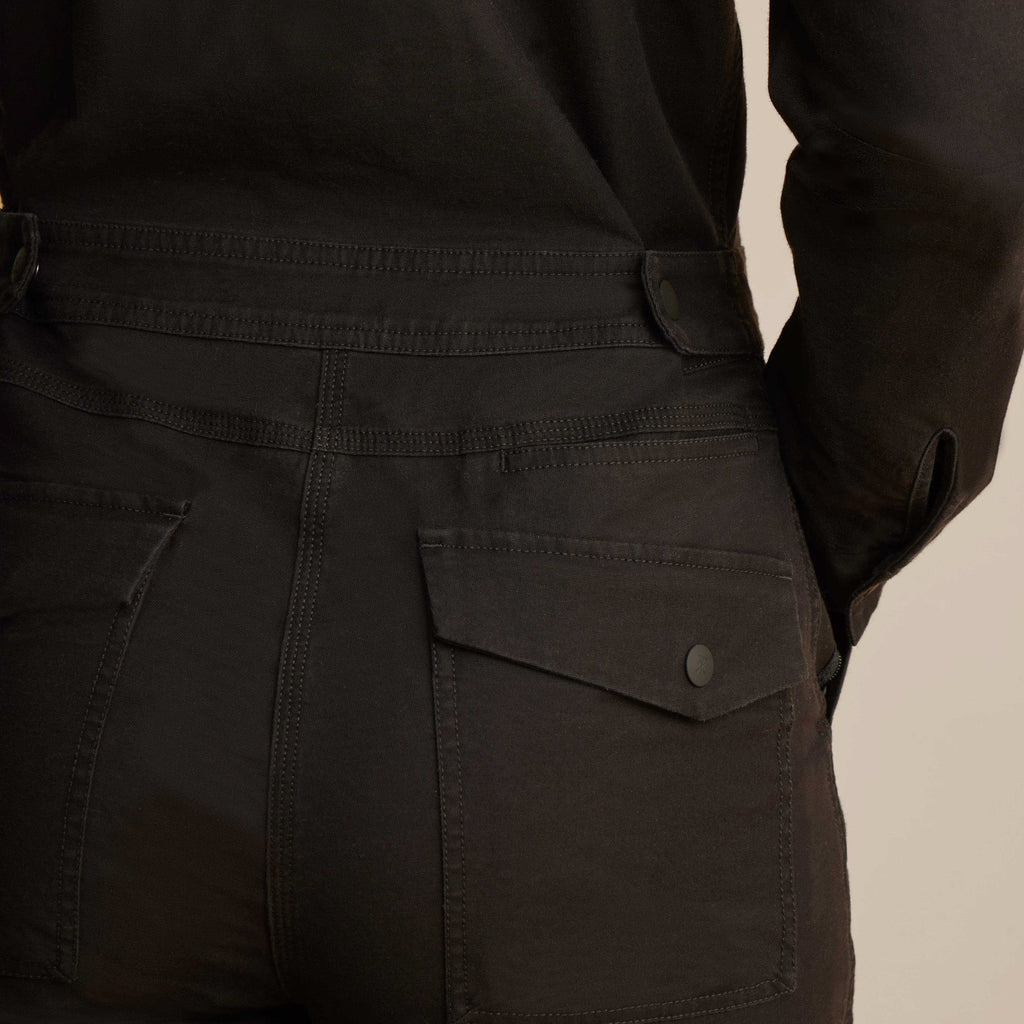 The on model view of Roark women's Layover Jumpsuit - Black Big Image - 5