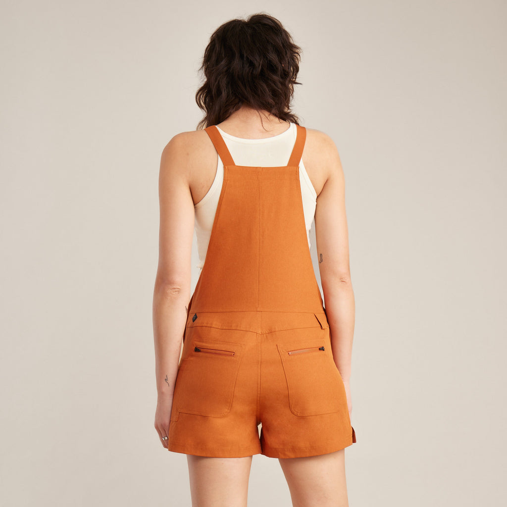 The on body view of Roark women's Canyon Jumpsuit Romper - Burnt Sienna Big Image - 9